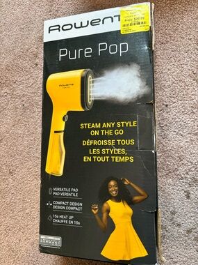 Rowenta Pure Pop Handheld Steamer - Yellow